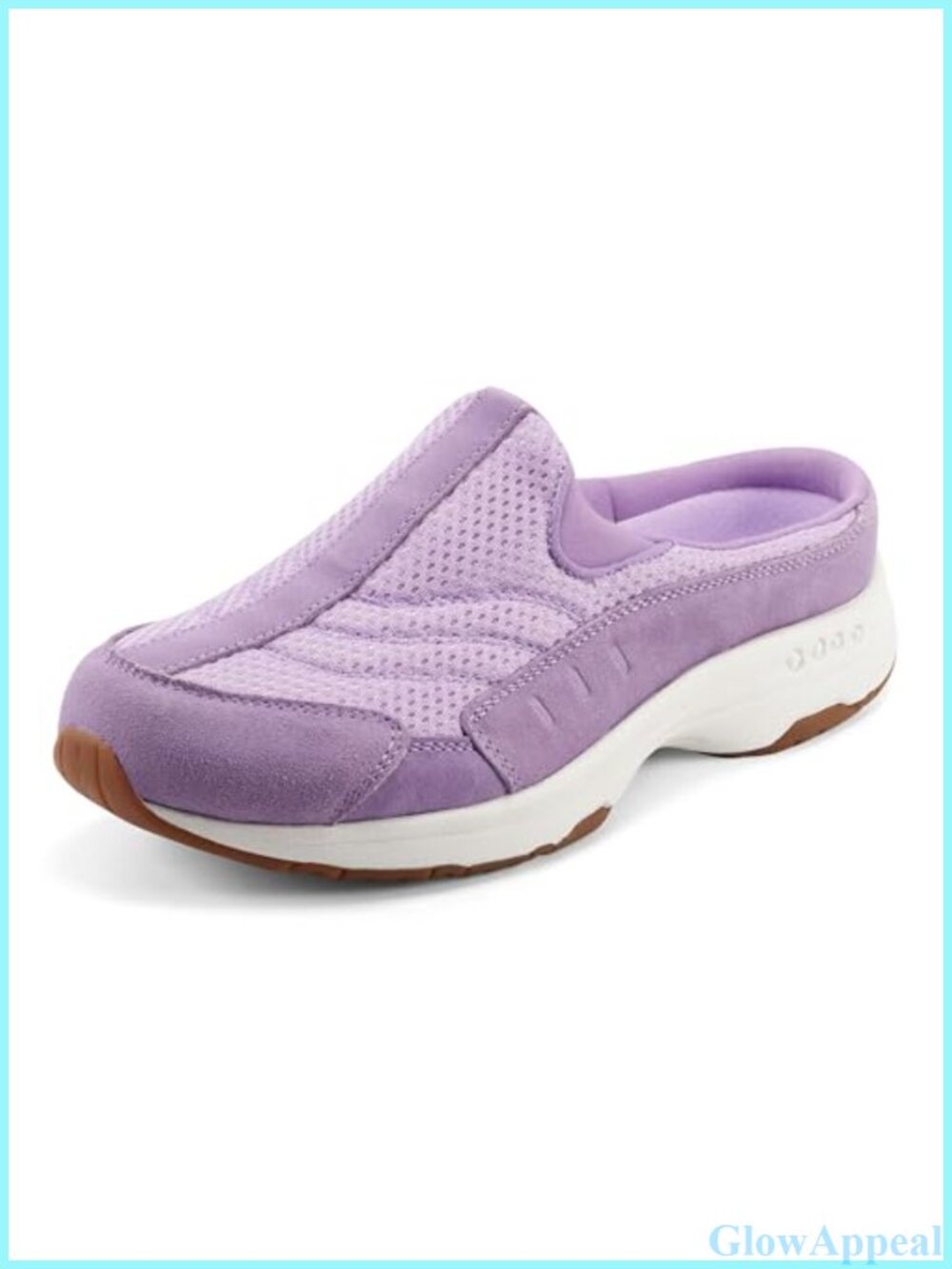 Easy Spirit Traveltime 90 Slip-On Mule Suede Mesh Walking Shoe
